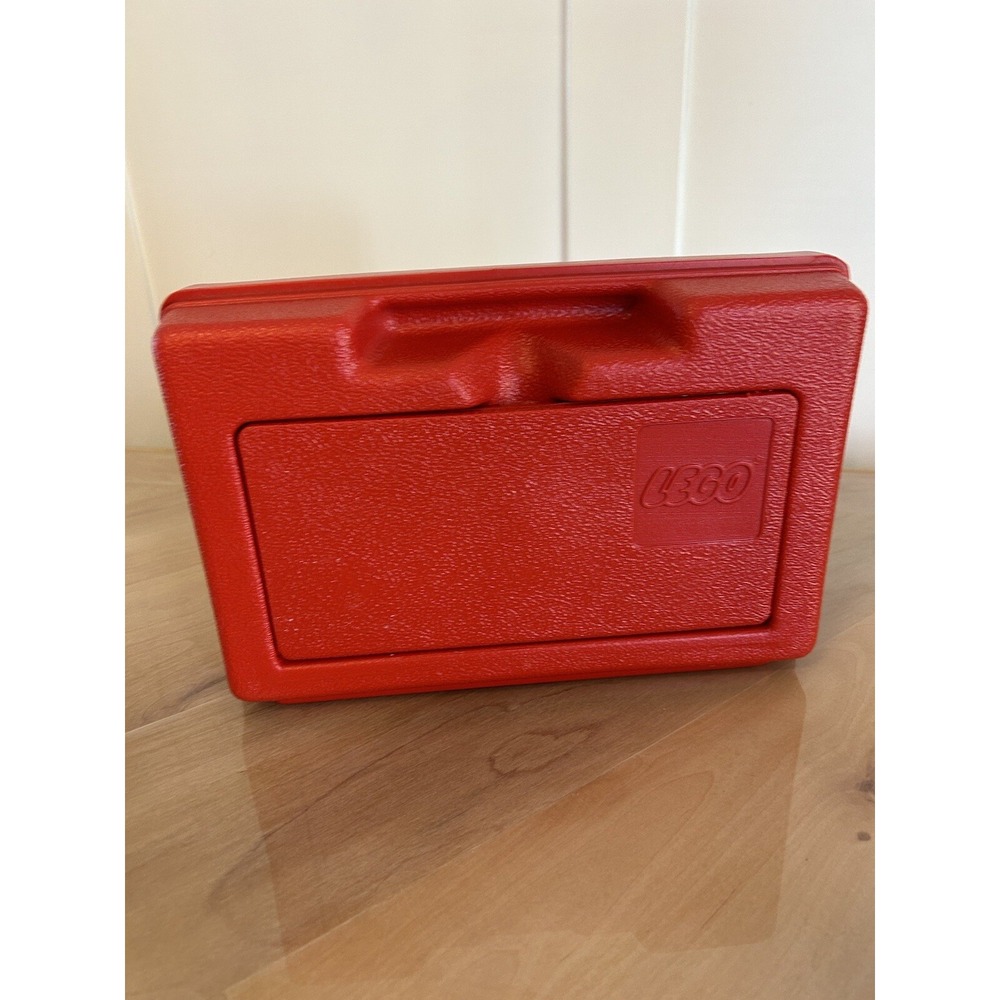 Vintage 1982 LEGO Red Storage Box Carrying Case Retro Toy Organizer USA Made